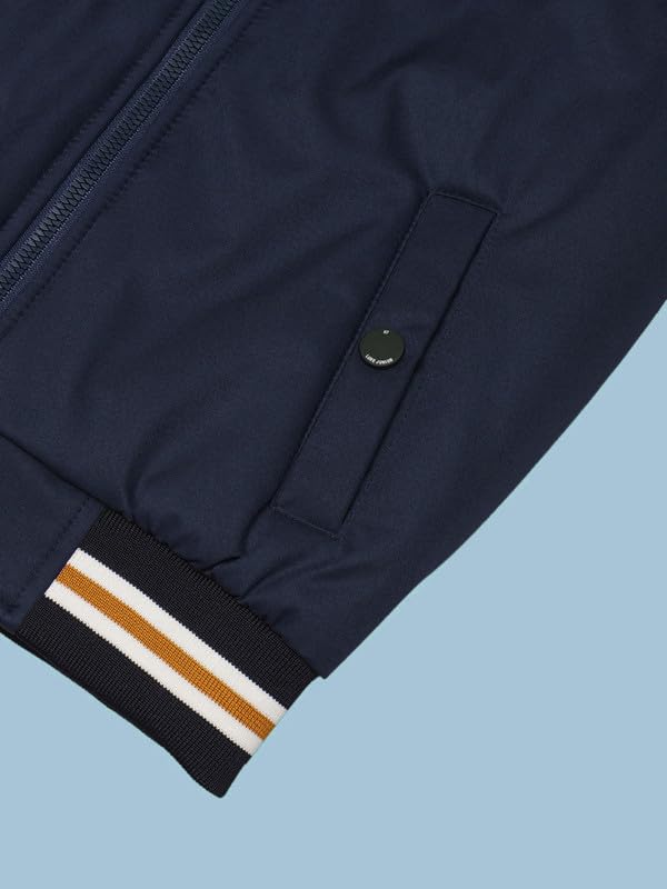 Image of Boys Solid Winter Wear Hooded Puffer Jacket For Kids