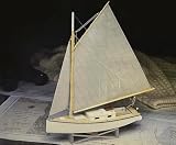 Midwest Chesapeake Bay Flattie Wooden Model Ship Kit for Adults - Beginner Woodcraft Boat Building Set - Easy Laser-Cut DIY Hobby Craft Gift, Made in USA, 1:32 Scale
