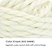 Lion Brand Yarn Wool-Ease T&Q Recycled, Bulky Yarn for Crochet, Cream, 1 Pack