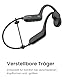 HIFI WALKER Knochenschall Kopfhörer IPX8 wasserdichte Schwimmen Kopfhörer Open-Ear Bluetooth 5.3 Sportkopfhörer mit Mikrofon und 32GB MP3, Laufen, Schwimmen, Schwarz