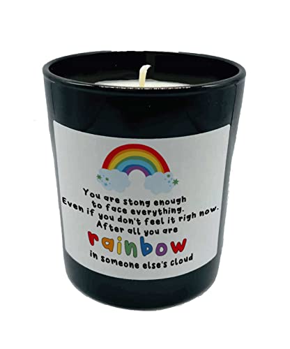 Cheer up Candle Thinking of You - You are a Rainbow in Someone Else's Cloud Candle Gifts for her WCBJ190 Cover