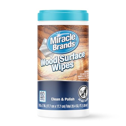 MiracleWipes for Wood Surfaces, Remove Dirt and...
