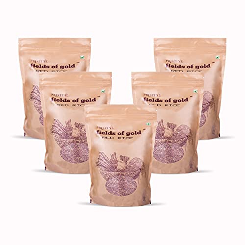 Image of PRISTINE Fields of Gold Red Rice, 1 kg (Pack of 5)