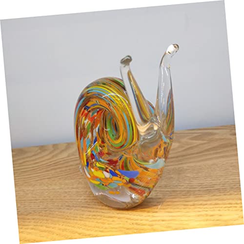 Statue d'escargot en verre soufflé art déco pour salon chic