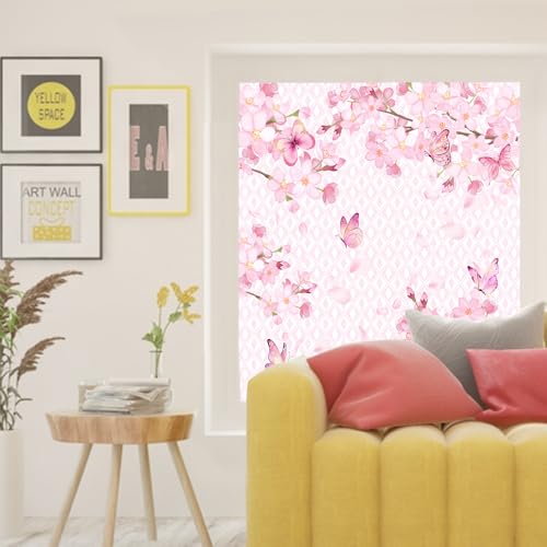 Vinilo decorativo para ventana Pink Art Cherry Blossom miniatura 6