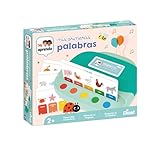 El disco: aprendo mis primeras palabras, 20 hojas impresas a doble cara. Bolsa de transporte Pupitre. Instrucciones.