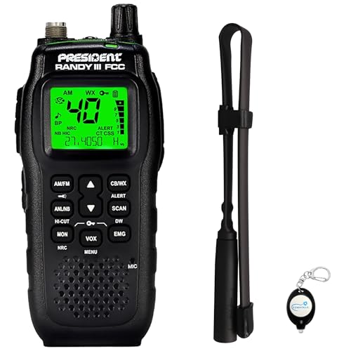 President Electronics Randy II AM/FM Handheld CB Radio