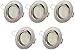 Produktbild Ultra Flach LED Einbaustrahler Tolles Design Warmweiß 3.5W 230V Schwenkbar Einbauspots (Warmweiss-3000K), 5er Pack