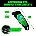 Rhino USA Digital Tire Pressure Gauge 150 PSI, 4 Ranges, Ergonomic Design w/Lighted Nozzle & LCD Backlit Display - Certified Accurate Readings, Best Digital Gage (Green)