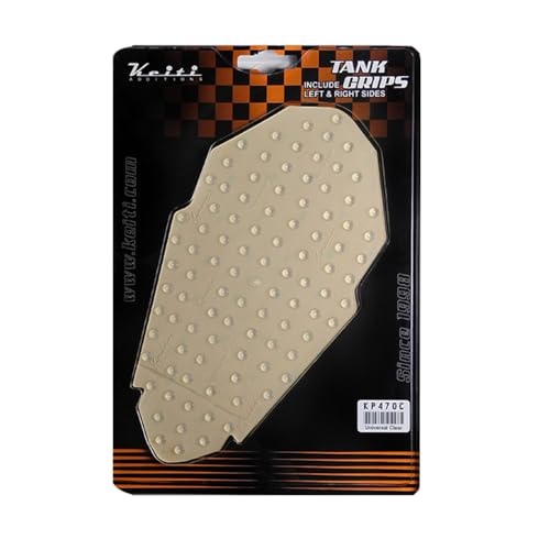 Keiti Motorcycle Fuel Tank Grip Knee Pad, Self-adhesive Protector (Clear KP470C) by Keiti - Used condition - Image 2