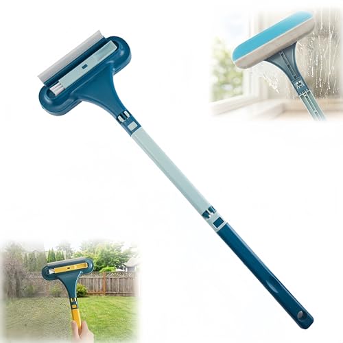 2-in-1 Multi-Purpose Cleaning Brush with Squeegee (Blue)
