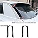 Car Rear Window Spoiler Cover Compatible for VW T-ROC SUV A11 MK1 R R Line TSI TDI 2017-2023 Tail Side Canard Air Splitter(Carbon Look)