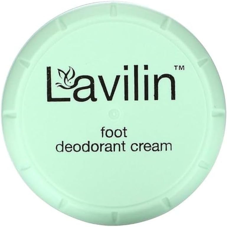 LAVILIN Foot Deodorant Cream - for Women and Men - Up to 7 Days Long-Lasting Foot Odor Control – No Aluminum, Alcohol, Paraben or Cruelty. Sensitive Skin foot deodorant,12.5 grams