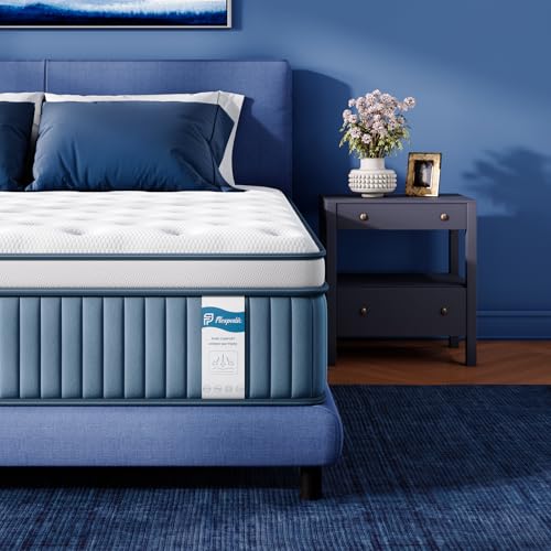 FP Flexpedic Queen Mattress, 8 Inch Queen Size Mattress in a Box with Individual Pocket Spring and Gel Memory Foam, Firm Hybrid Mattress for Back Pain Rrelief, 365-Night Trial, CertiPUR-US Certified
