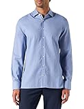 Corte estándar Hackett London Melange Texture Camisa Hombre, Azul (551 Blue), XX-Large