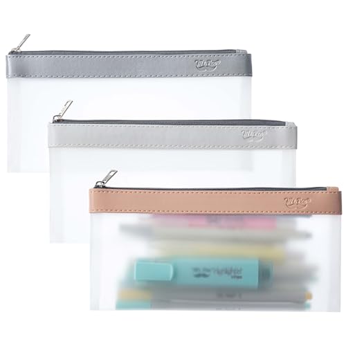 Mr. Pen- Clear Pencil Pouch, 3 Pack, Clear Pencil Case, Pencil Bags