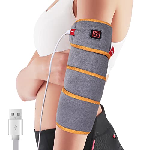 Comfheat Arm Heating Pad Wrap USB Flexible Heated Pad Sleeve for Hand Elbow Wrist Ankle Lower Leg Multiple Areas of The Body 3 Heat Settings Auto-Off 37 x 3.5-inch (No Battery)