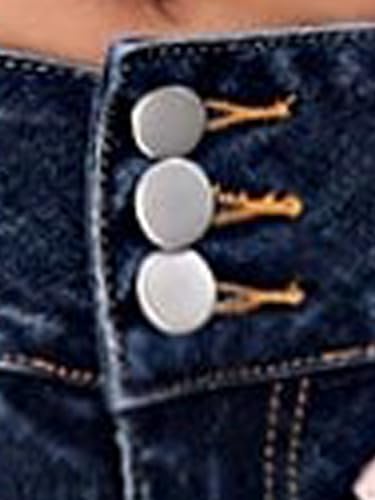 SweatyRocks Women's Ripped Raw Hem High Waist Skinny Jeans Casual Button Bootcut Denim Jeans4