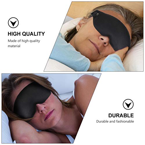 EXCEART Máscara Ocular Aquecida Massageador Ocular Com Calor 3D Contorno Em Forma de Xícara Ocular O