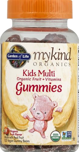 Image of Garden of Life Organics Kids Multivitamins Gummies, Fruit Flavor, 120 Count (Pack of 6)