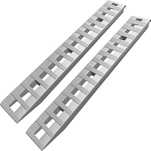 BestEquip Aluminum Ramps 84-inch aluminum load ramps with traction cutouts