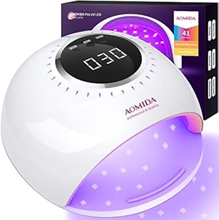 UV LED Nail Lamp, 54W Fast Drying UV Light for Nails, Automatic Sensor 30s/60s/120s Timer, LCD Screen Gel Nail Dryer, Professional Nail Studio Sets Best UV Light for Nails Manicure and Pedicure