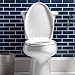 Bemis Aurora Slow Close Toilet Seat, Easy Clean Hinges and Adjustable Perfect Fit Plastic Seat, Made in USA, Elongated, White