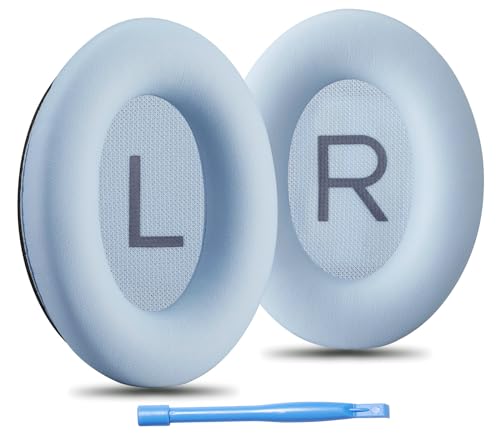 AHG QuietComfort Almohadillas de Repuesto Compatibles con Bose QuietComfort (2023), QC45 QCSE QC35 QC35 II Auriculares con Cancelación de Ruido - Azul Piedra Lunar. Extra Gruesas | Máximo Confort y Durabilidad miniatura 1