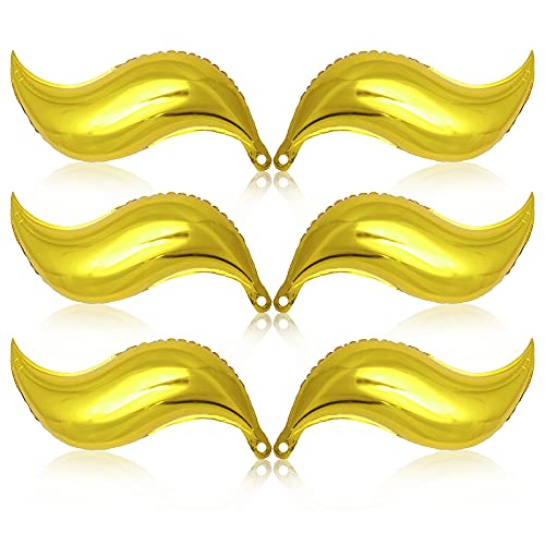 Mermaid Tail Balloon for Mermaid Decorations - Big 6 Pieces, Mermaid Balloons Garland | Gold Mermaid Tail Balloon for Under The Sea Party Decorations | Flame Balloons for Firefighter Party Decoration