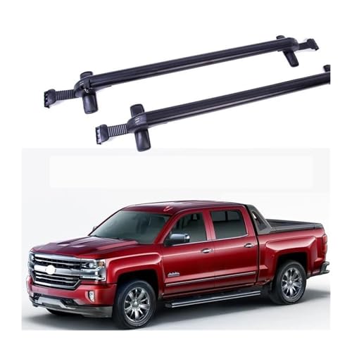 Portaequipajes para coche, portaequipajes de techo con barra transversal, compatible con Chevrolet Silverado, Colorado, Tundra, F-150, Navara, Tacoma, Titan, camioneta, carga de 150 kg(Tacoma)