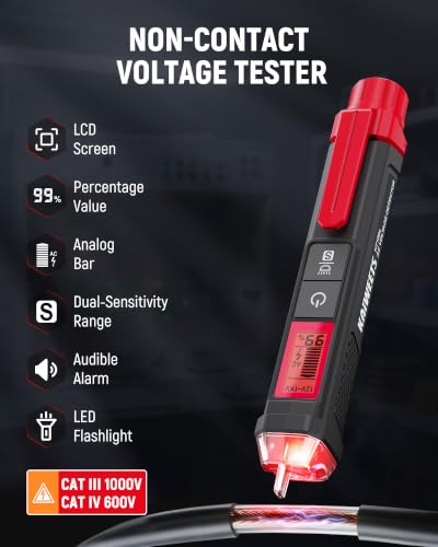Image of KAIWEETS Circuit Breaker Finder Kit with Voltage Tester for Circuit Tracer