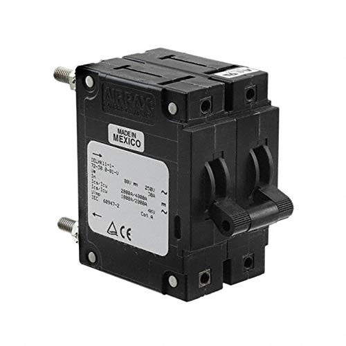 Sensata/AIRPAX, IELHK11-1-72-30.0-01-V, Circuit Breaker Magnetic 2Pole 30A