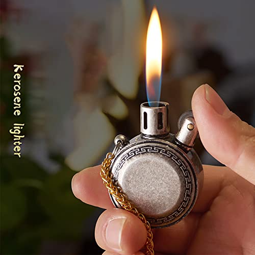 Briquet rétro meules en métal durable et résistant au vent - 4