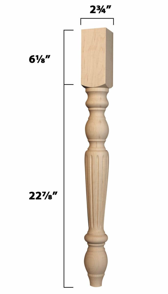 Dining Table Pedestals- Unfinished Wood Table Legs | Ray Brothers Woodwork-240387