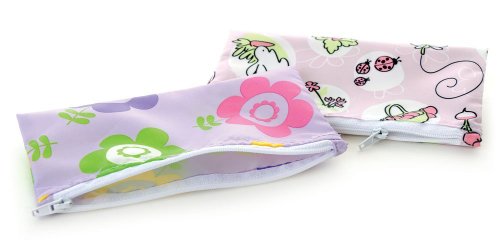 Sacs repas réutilisables rose et violet - Pack de 2 lunch bags écoresponsables - 2