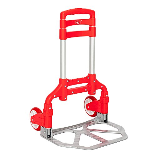 Carretilla plegable de aluminio portátil 165 lbs capacidad miniatura 2