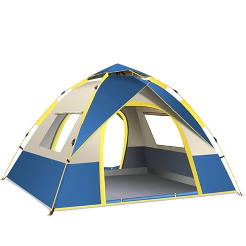 Carpa instantánea pop up para camping 1-2 o 3-4 personas azul miniatura 1
