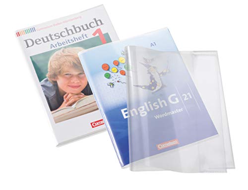 HERMA 14040 Buchumschläge für Workbooks 30 x 43,1 cm, geeignet für DIN A4 Hefte, Buchhüllen aus robuster Folie mit… – Bild 3