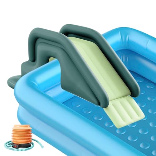 Tobogán Inflable para Niños - Divertido Tobogán Acuático Exterior Anti Vuelco - Toboganes para Piscinas Hinchables