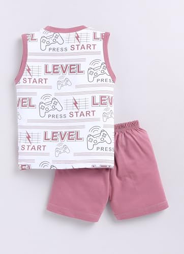 Image of Mars Infiniti Pure Cotton T-shirt and Shorts Set for Kids
