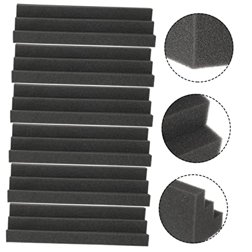 Set de 6 Piezas de Trampa de Bajos Acústica en Espuma Trapezoidal para Control de Ruido y Tratamiento Acústico, Color Negro miniatura 5