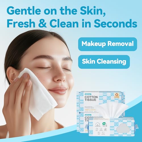 Image of Winner Soft Face Towels, Upgraded Thicker 100% USDA Biobased Facial Towels with Hangable Design, Unscented and Gentle on Sensitive Skin, Disposable Facial Towelettes (240 Count, Pack of 3)