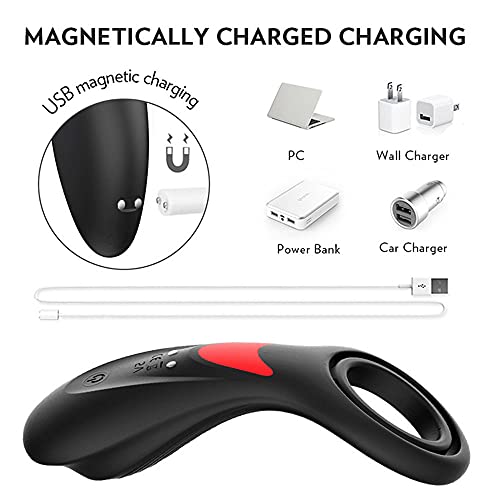 Anillo pene masculino vibrante recargable con motor sónico de alta frecuencia 3