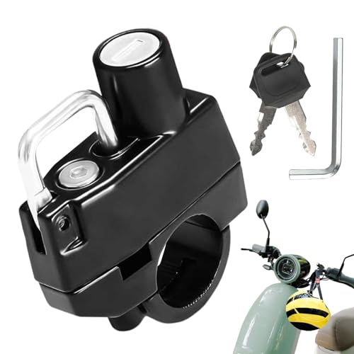 candado para casco de bicicleta, candados para casco para motocicletas | Candado antirrobo para casco con 2 llaves - Accesorios para cascos de moto, bloqueo antirrobo para cascos, protección robusta m