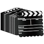 50Pcs Movie Night Scalloped Paper Napkins - Movie Theater Decor Napkins Disposable Film Themed Party Tissue for Birthday Awards Ceremony Hollywood Supplies