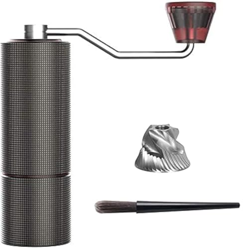 Los 10 mejores timemore chestnut c2 para moler en casa o viaje Bulea Destacado Chestnut C2 Molinillo de café manual, rebaba cónica de acero inoxidable, capacidad 25g, tamaño de rebaba 38mm, amoladora manual portátil (rojo)
