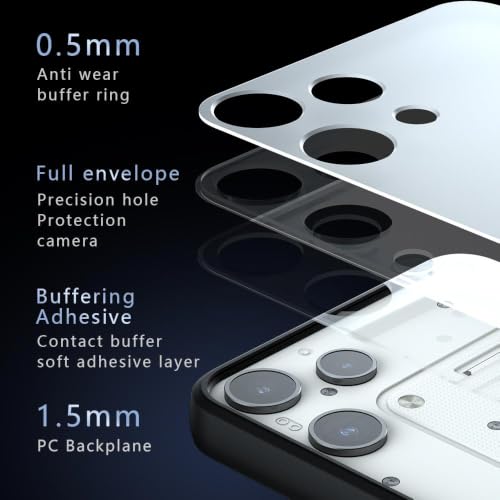 Image of Matte PC+TPU Phone Case for Nothing Phone 3A Lite, Air Bag Corner Protection, Anti-Fingerprint, Never Turns Yellow, Micro Arc Edge, Skin-Friendly Feel, Black