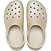 Crocs Women's Classic Platform Glitter Clog, Champagne, 8