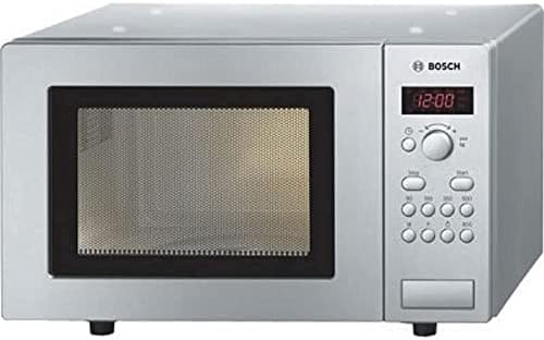 Bosch HMT75G451B Serie 4 Freestanding 800W Microwave Oven with Grill, 17 litre, Brushed Steel