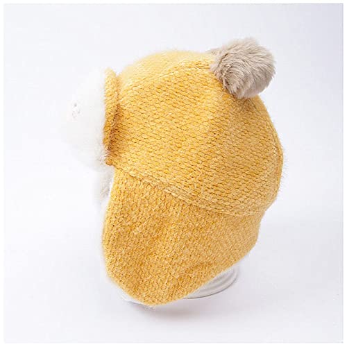Image of XYX Crochet Earflap Pilot Hats Rabbit Ears Beanie Cap Winter Warm Knit Caps for Toddlers Baby Girls and Boys